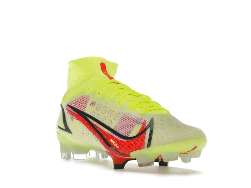 Nike Mercurial Superfly 8 Elite FG Volt Black Bright Crimson