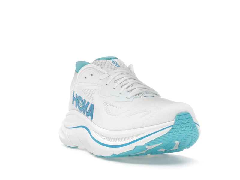 Hoka One One Clifton 10 White Skyward Blue