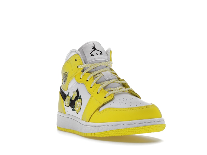 Jordan 1 Mid Dynamic Yellow Floral (GS)