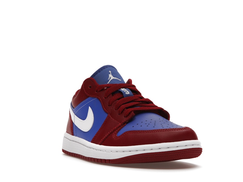 Jordan 1 Low Pomegranate Medium Blue (Women's)