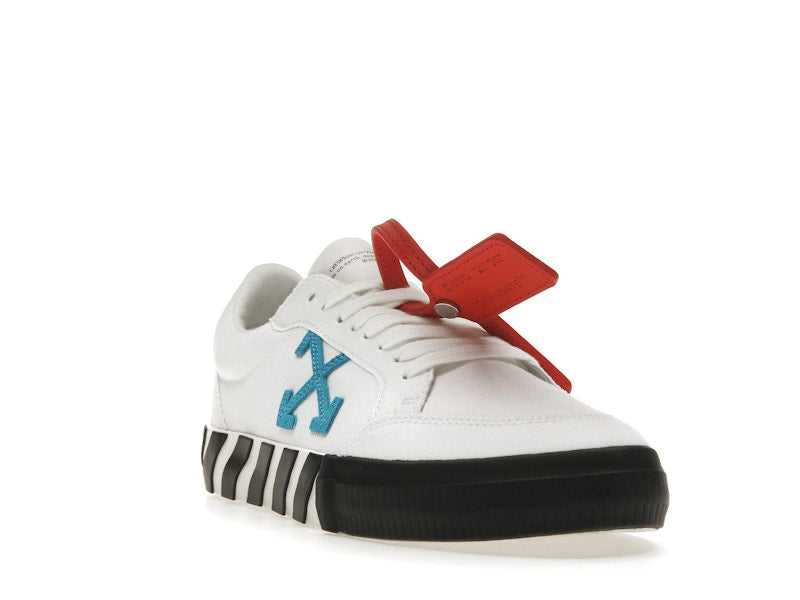 OFF-WHITE Vulcanized Low White Teal Canvas