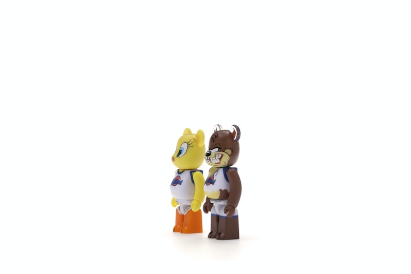 Bearbrick Space Jam Tweety & Tasmanian Devil 2 Pack 100% Multi
