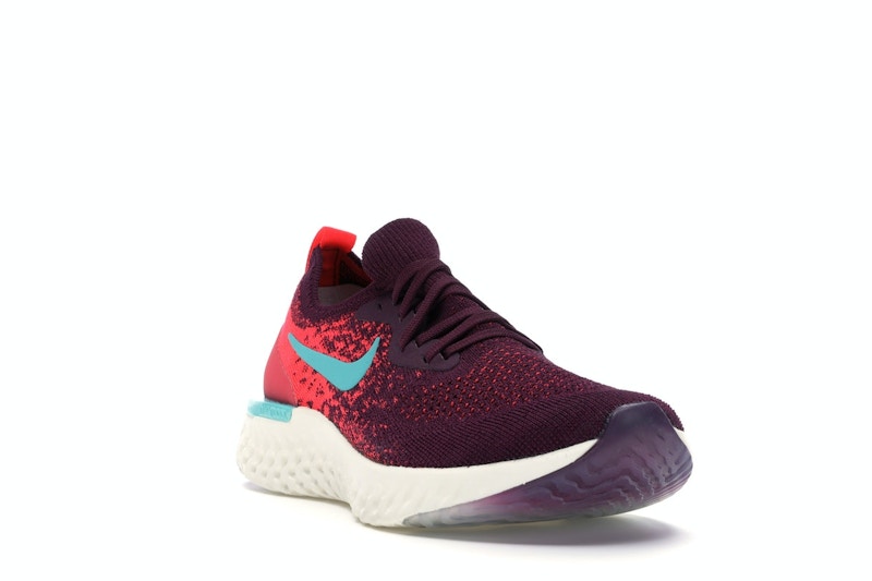 Nike Epic React Flyknit Bordeaux Hyper Jade (Women's)