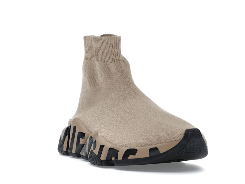 Balenciaga Speed Graffiti Beige Black (Women's)