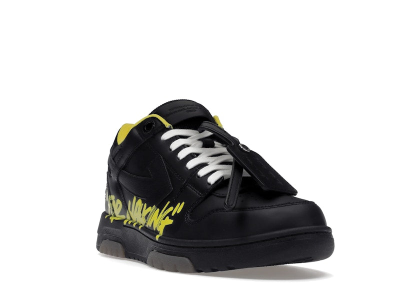 OFF-WHITE Out Of Office "OOO" Low Tops For Walking Black Yellow