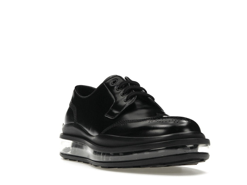 Prada Lace-Up Derby Black Brushed Leather