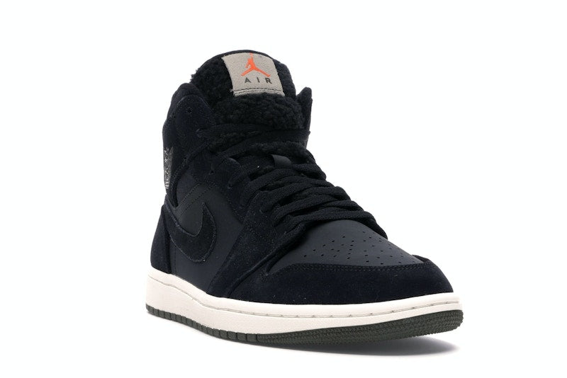 Jordan 1 Mid Black Olive Canvas
