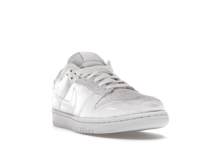 Nike Dunk Low Dover Street Market Triple White Velvet