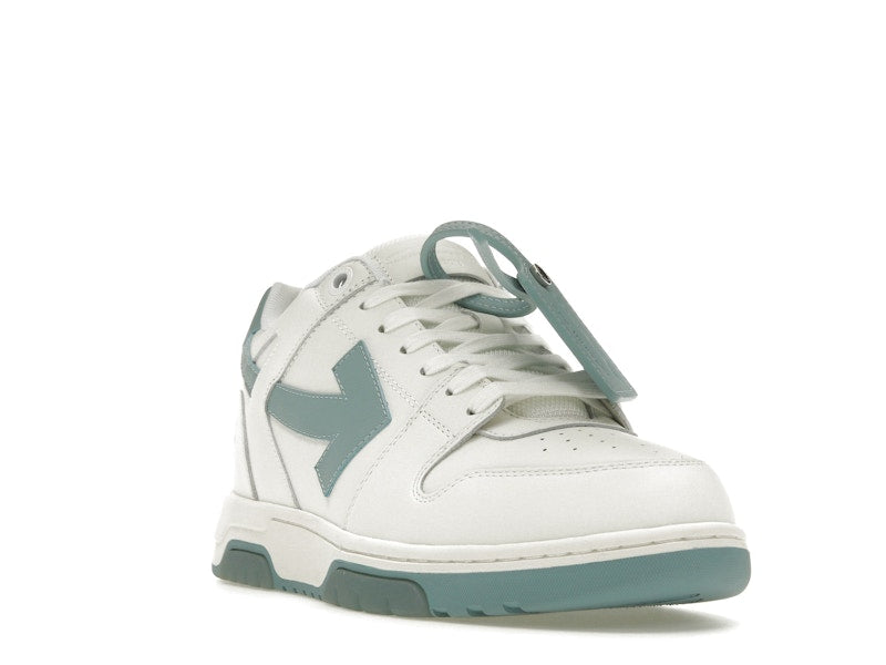 OFF-WHITE Out Of Office OOO Low Tops White Celadon