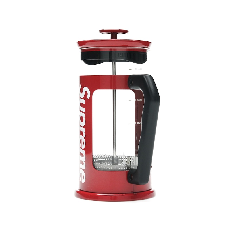 Supreme Bialetti 8-Cup French Press Red