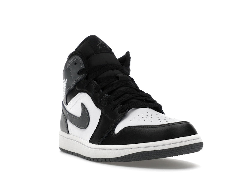 Jordan 1 Mid Black White Iron Grey