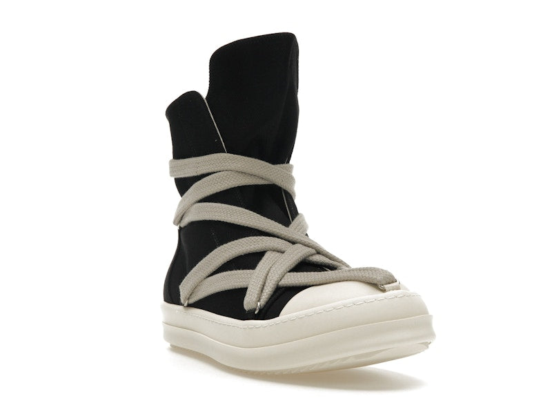 Rick Owens DRKSHDW Hexa High Black Pearl Milk Fat Lace