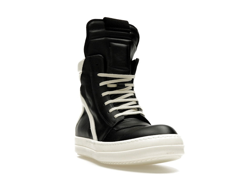 Rick Owens Strobe Geobasket High Black Milk