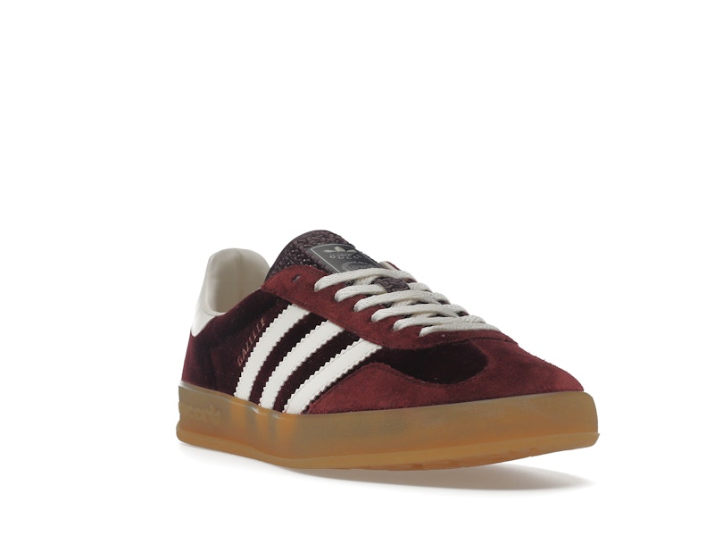 adidas x Gucci Gazelle Burgundy Velvet