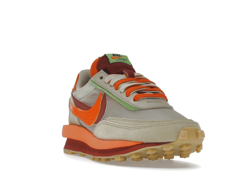 Nike LD Waffle sacai CLOT Kiss of Death Net Orange Blaze