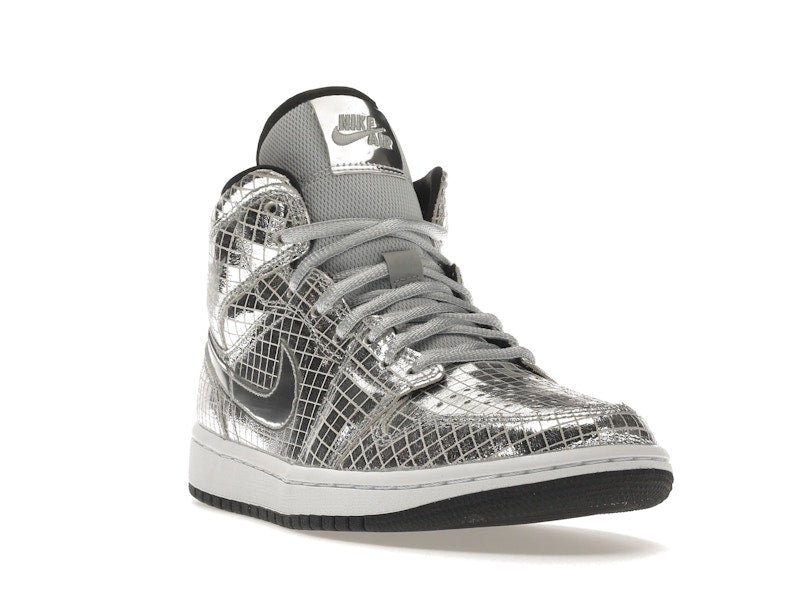 Jordan 1 Mid SE Disco Metallic Silver (Women's)