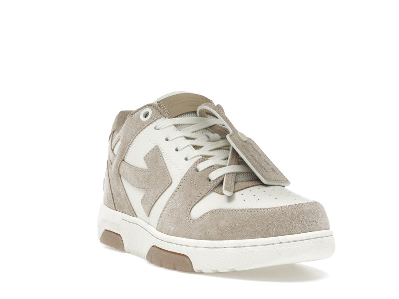 OFF-WHITE Out Of Office OOO Low Tops Beige Natural Suede