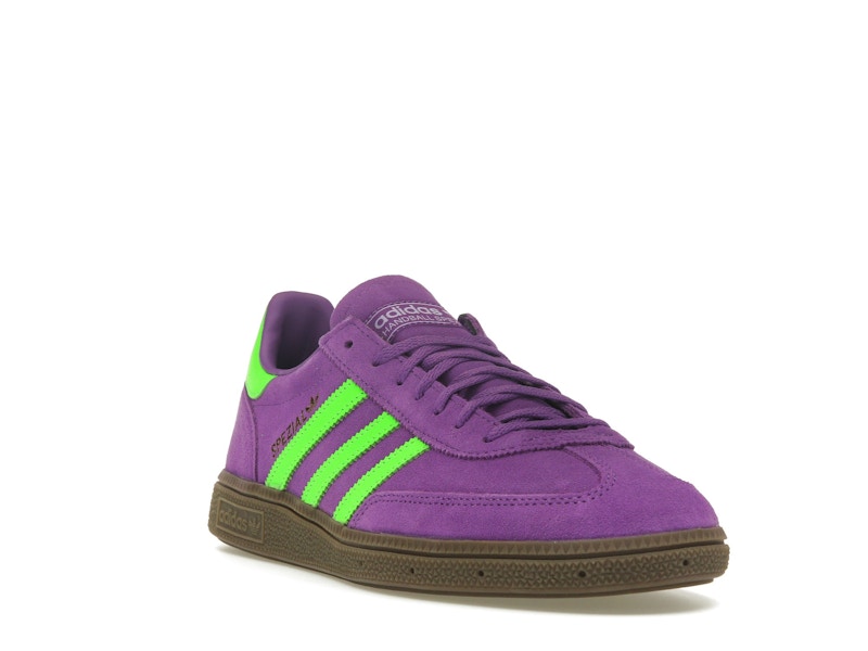 adidas Handball Spezial Elastic Active Purple Solar Green (Women's)