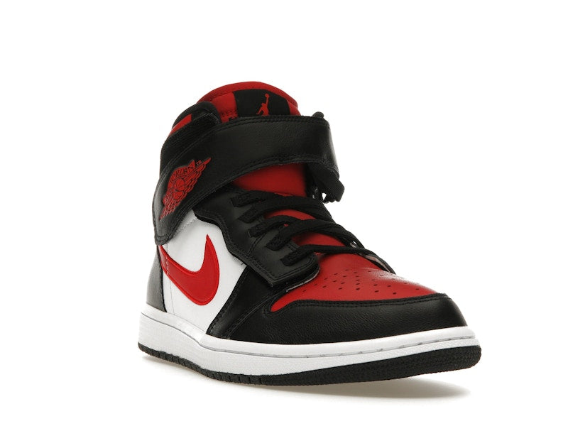 Jordan 1 High FlyEase Black White Fire Red