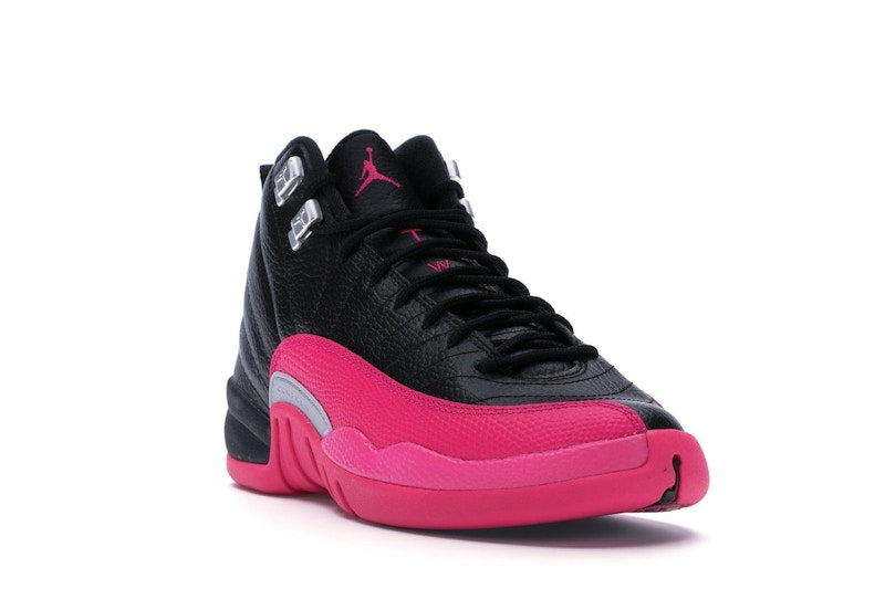 Jordan 12 Retro Black Deadly Pink (GS)