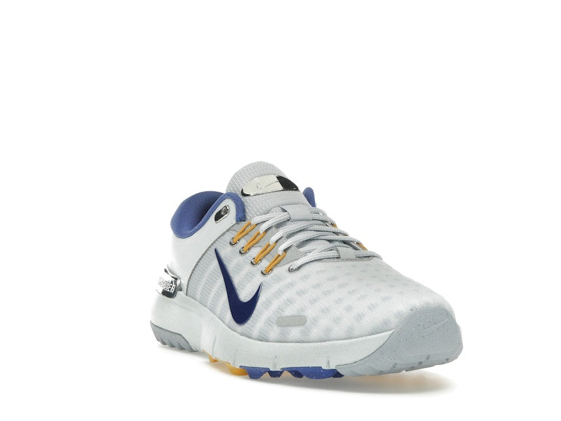 Nike Free Golf Pure Platinum University Gold Wolf Grey Astronomy Blue