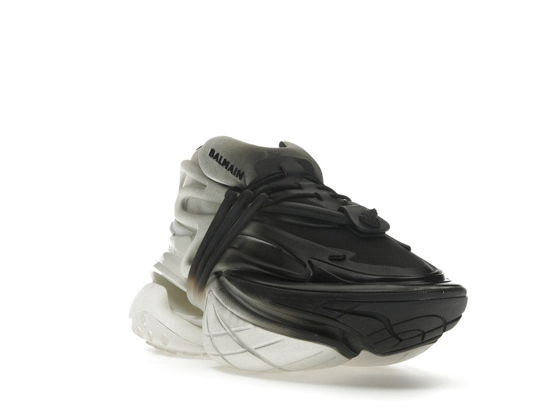 Balmain Unicorn Low-Top White Black Gradiant