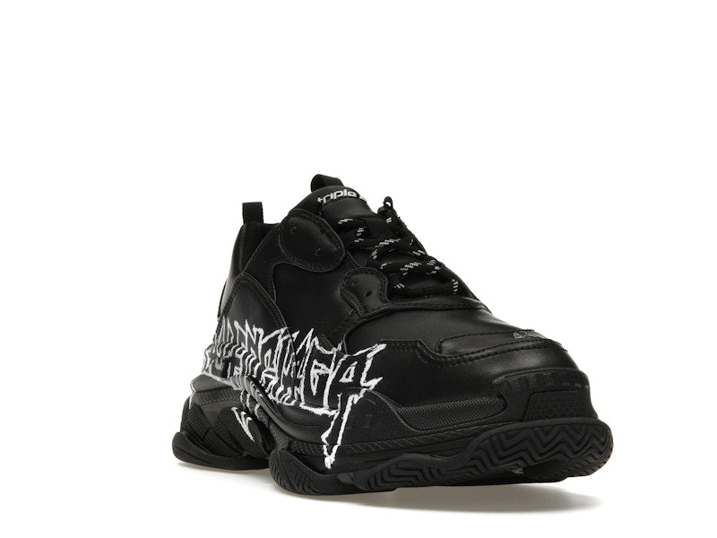 Balenciaga Triple S DIY Metal Artwork Black