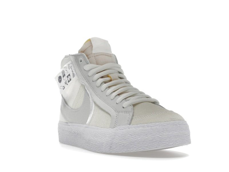 Nike SB Blazer Mid Warning Label Summit White