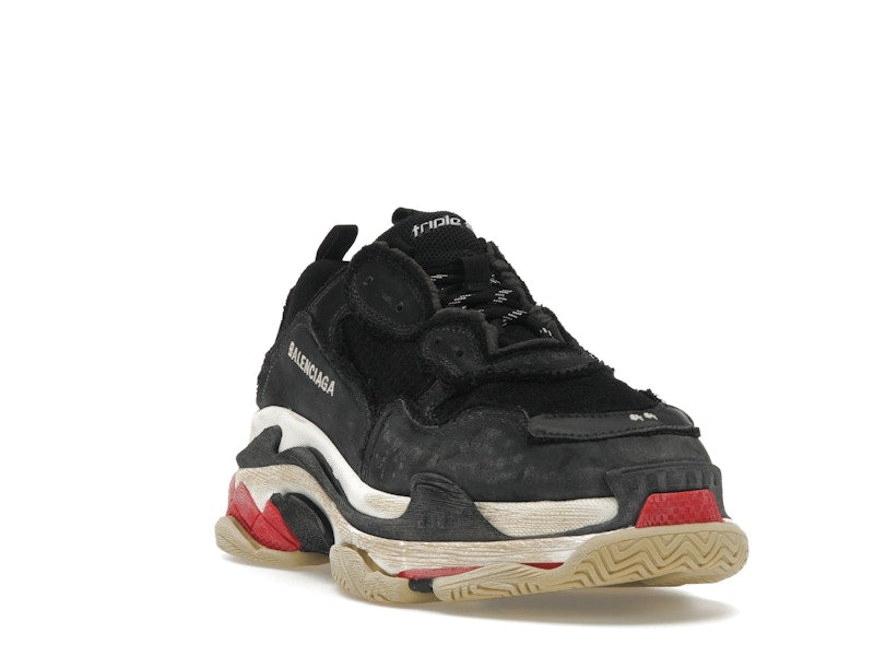 Balenciaga Triple S DIY Black Red White