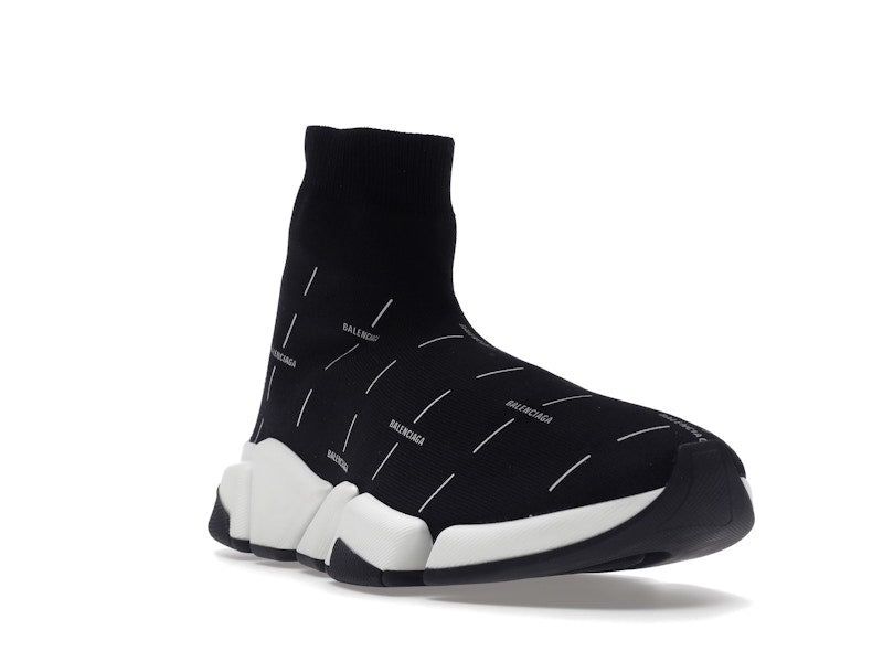 Balenciaga Speed 2.0 Black White Logo