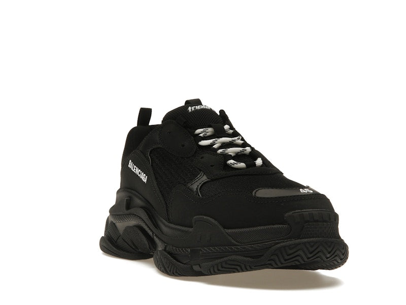 Balenciaga Triple S Black White Laces