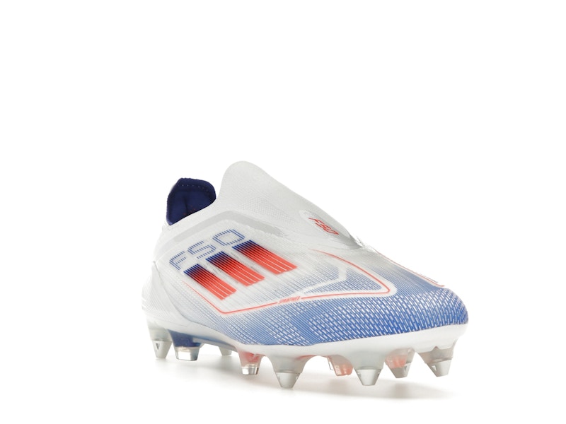 adidas F50 Elite Laceless SG Cloud White Solar Red Lucid Blue