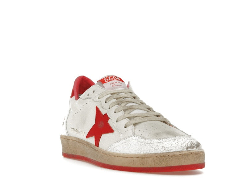 Golden Goose Ball-Star Low White Red