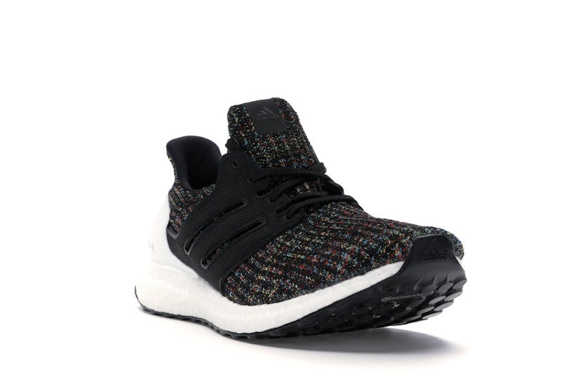 adidas Ultra Boost 4.0 Black Multi-Color White Heel Cage