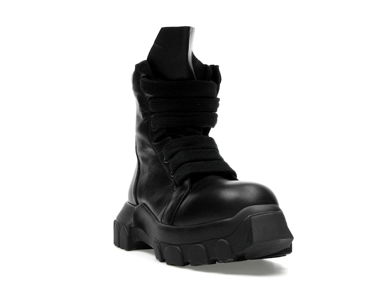 Rick Owens Lido Jumbo Laced Bozo Tractor Black