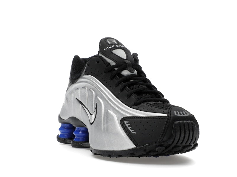 Nike Shox R4 Metallic Silver Black Racer Blue (Women's)