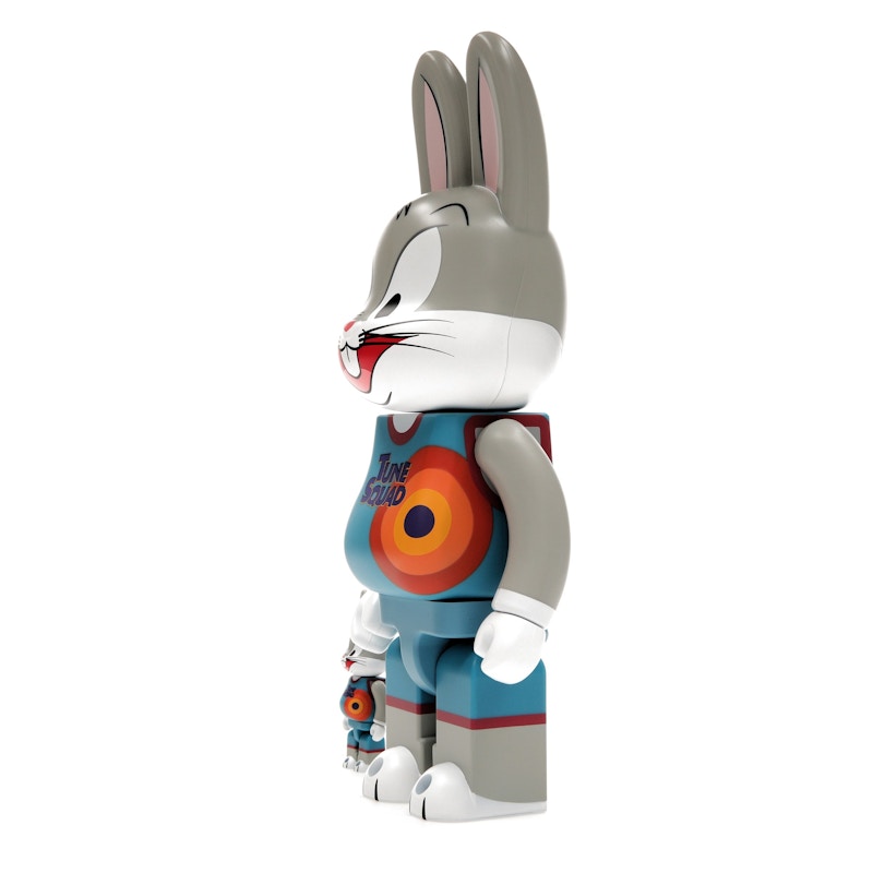 Bearbrick x Space Jam: A New Legacy Rabbrick Bugs Bunny 100% & 400% Set Grey