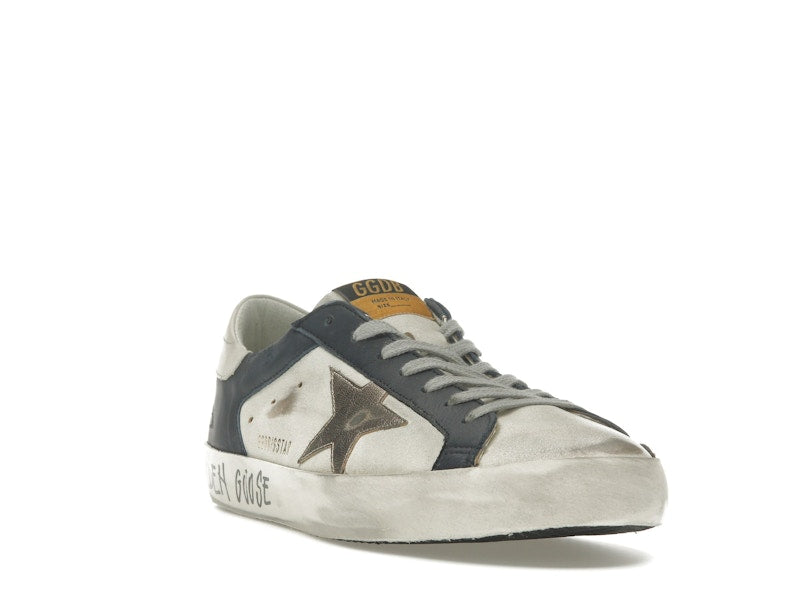 Golden Goose Super Star White Dark Blue Gun Metal