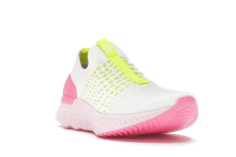 Nike React Phantom Run Flyknit 2 White Volt Pink Glow (Women's)