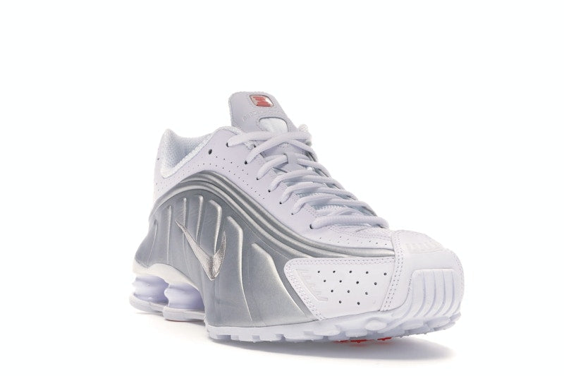 Nike Shox R4 White Metallic Silver
