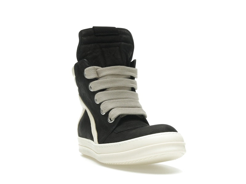Rick Owens Geobasket Jumbo Lace High Black Milk
