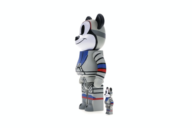 Bearbrick x Billionaire Boys Club x Mickey Mouse Astronaut 100% & 400% Set Multicolor