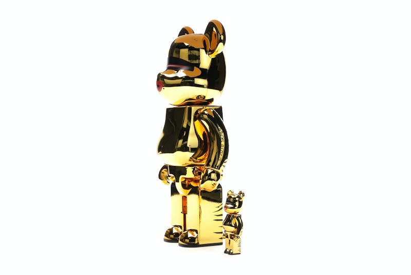 Bearbrick x Tyga x Hajime Sorayama 100% & 400% Set Gold