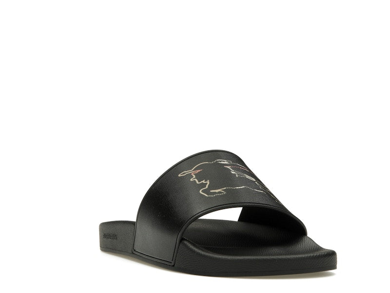 Burberry Check EKD Motif Slide Black