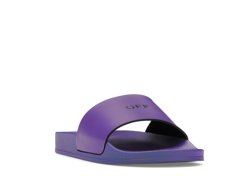 OFF-WHITE Off Stamp Slide Dark Violet Black (Women's)