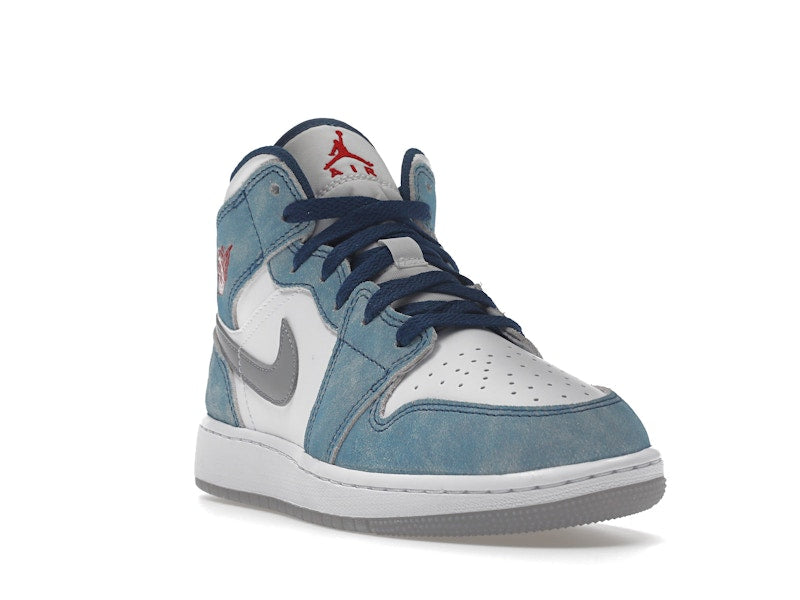 Jordan 1 Mid SE French Blue Light Steel (GS)