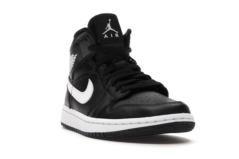 Jordan 1 Mid Black White (Women's)