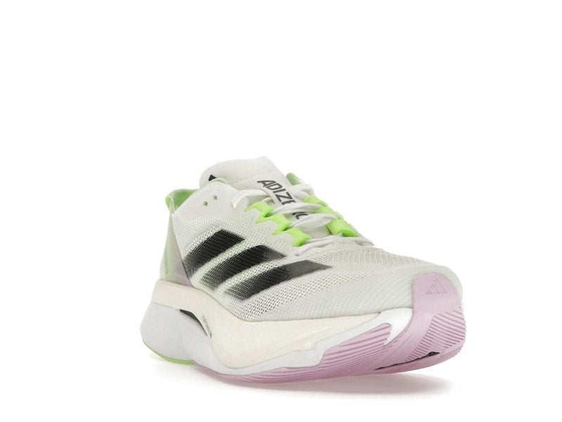 adidas Adizero Boston 12 Cloud White Core Black Green Spark