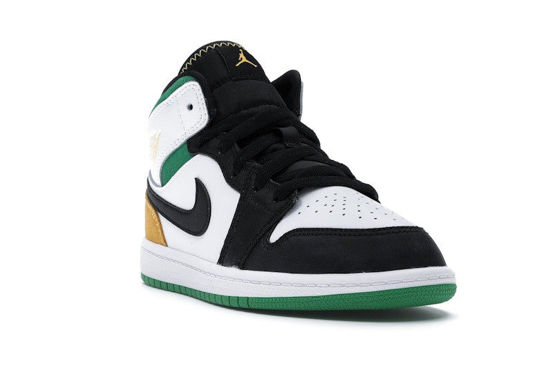 Jordan 1 Mid SE White Laser Orange Lucky Green (PS)
