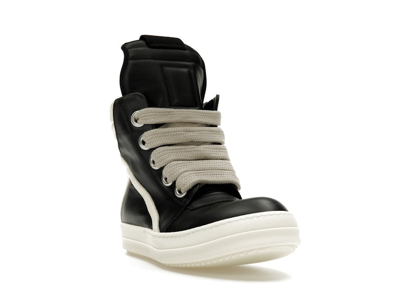 Rick Owens GeoBasket Oversized Eylet Black Milk
